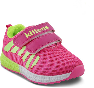 

KITTENS Girls Velcro Walking Shoes(Pink, Fuschia