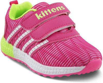 

KITTENS Girls Velcro Walking Shoes(Pink, Fuschia
