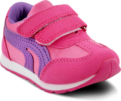 

KITTENS Girls Velcro Running Shoes(Pink, Fuschia