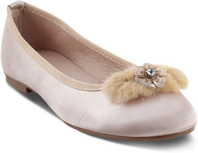 

KITTENS Girls Slip on Ballerinas(Gold