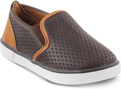 

KITTENS Boys Slip on Sneakers(Brown
