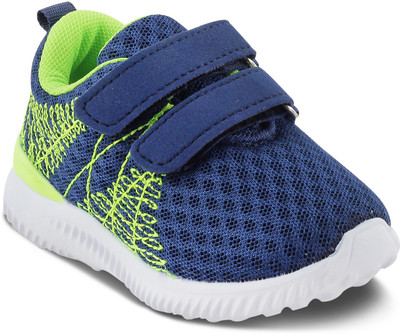 

KITTENS Boys Velcro Walking Shoes(Blue, Navy