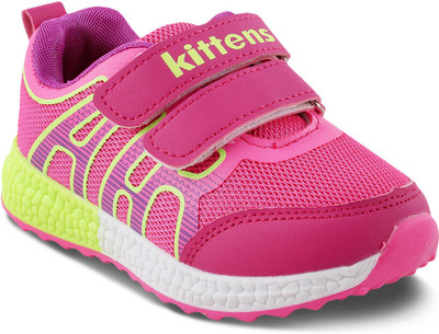 

KITTENS Girls Velcro Walking Shoes(Pink, Fuschia