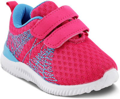 

KITTENS Girls Velcro Walking Shoes(Pink, Fuschia
