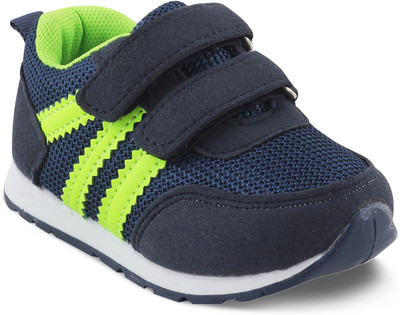 

KITTENS Boys Velcro Running Shoes(Blue, Navy/green