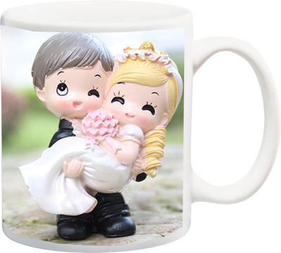 

Stylotrendz Most Romantic Couple On Earth Feel Ceramic Mug(325 ml), Multicolor