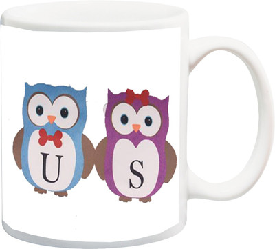 

ME&YOU Best Friends Printed Ceramic Mug(325 ml), Multicolor