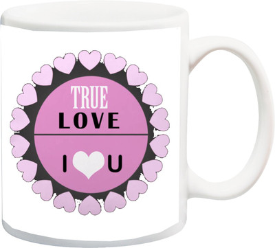 

ME&YOU True Love Ceramic Mug(325 ml), Multicolor