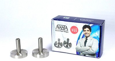 

Ajanta 915 scale Stainless Steel Round Paper Weight (Set of 2) Paper Weights with Silver color(Set Of 2, Silver)