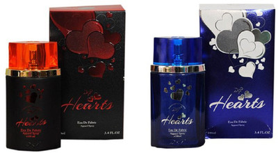 

DSP Heart Red And Blue Combo Eau de Parfum - 200 ml(For Boys)