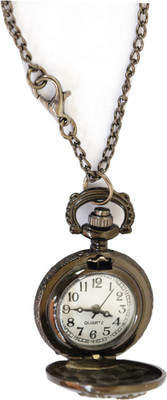 

VITREND Antique Bronze Finish Chain Pendant Necklace Fashion Bronze Metal Pocket Watch Chain