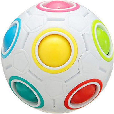 vbenterprise White Plastic Puzzle Ball(50 Pieces)