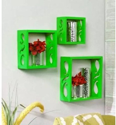 

Decorasia Square Nesting Green MDF Wall Shelf(Number of Shelves - 3, Green)