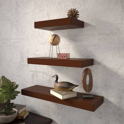 

Masterwood singalar MDF Wall Shelf(Number of Shelves - 3, Brown)