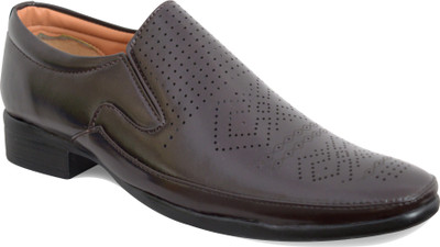 

Feetway Lazer Design Party Wear Slip On For Men(Black, Brown