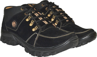 

Tumbler Suede Leather Boots For Men(Black