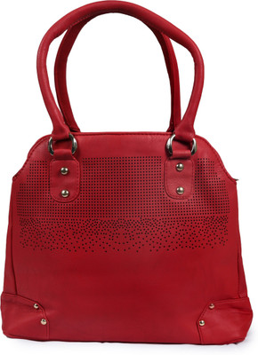 

VELINA Girls Casual Red Leatherette Hand-held Bag