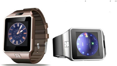 

Magic DZ09 Bluetooth Smart Watch with Camera White Smartwatch(Black Strap Regular)