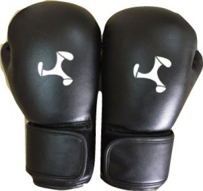 le buckle Tournament Gloves Boxing Gloves(Black, Grey)