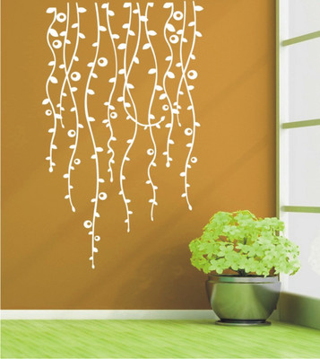 

Wall Guru  Home Décor wall Sticker Sticker(Pack of 1, White