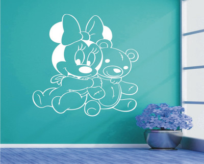 

Wall Guru  Home Décor wall Sticker Sticker(Pack of 1, White