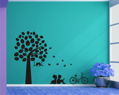 

Wall Guru  Home Décor wall Sticker(Pack of 1, Black