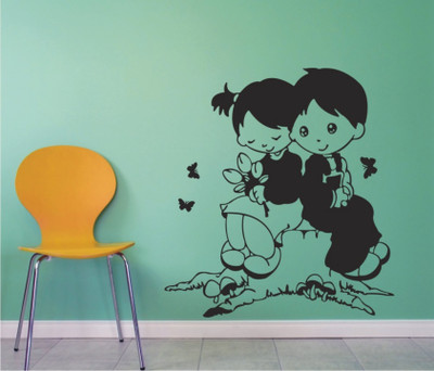 

Wall Guru  Home Décor wall Sticker Sticker(Pack of 1, Black
