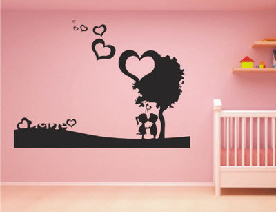 

Wall Guru  Home Décor wall Sticker Sticker(Pack of 1, Black