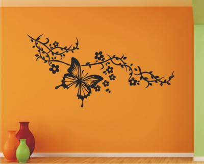 

Wall Guru  Home Décor wall Sticker Sticker(Pack of 1, Black
