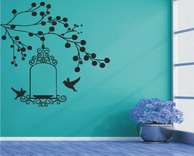 

Wall Guru  Home Décor wall Sticker Sticker(Pack of 1, Black