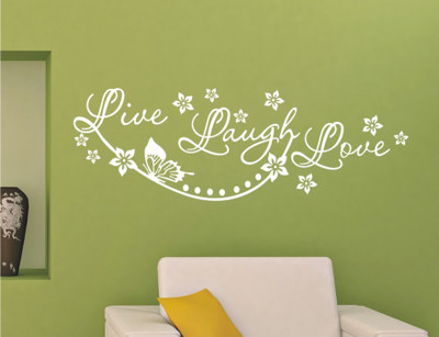 

Wall Guru  Home Décor wall Sticker(Pack of 1, White