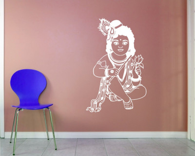 

Wall Guru  Home Décor wall Sticker(Pack of 1, White