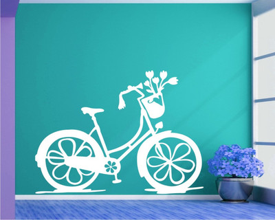 

Wall Guru  Home Décor wall Sticker Sticker(Pack of 1, White