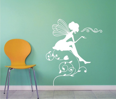 

Wall Guru  Home Décor wall Sticker Sticker(Pack of 1, White