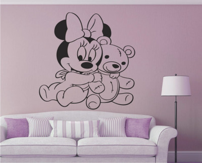 

Wall Guru  Home Décor wall Sticker Sticker(Pack of 1, Black