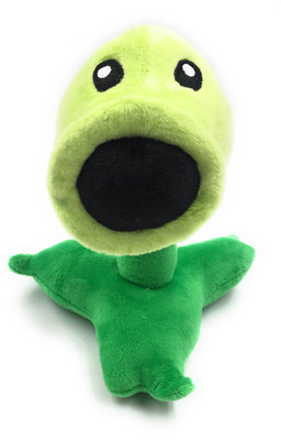 

24x7 Plants Vs Zombies Soft Toy Pea Shooter - 7 Inches ~ Pillow ~ Plush Toy - 7 inch(Green)