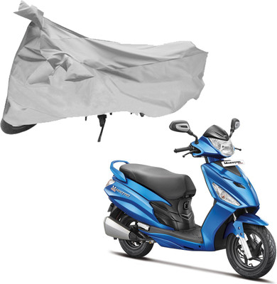 

Purpleheart Two Wheeler Cover for Hero(Maestro, Silver)