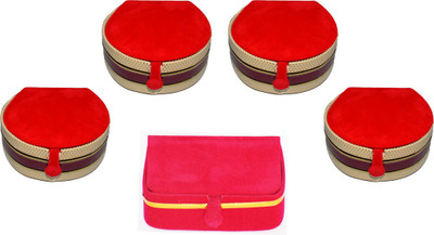 

Aadhya combo of earring & bangle box pack of 5 Vanity Box(Multicolor)