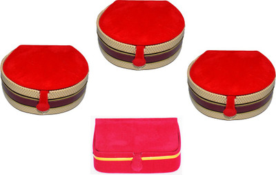 

Aadhya combo of earring & bangle box pack of 4 Vanity Box(Multicolor)