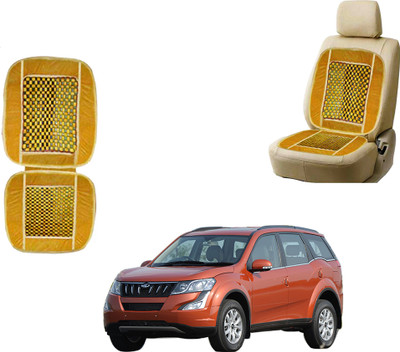 AUTO PEARL Polyester, Cotton Seating Pad For  Mahindra 500(Front Seats Beige)