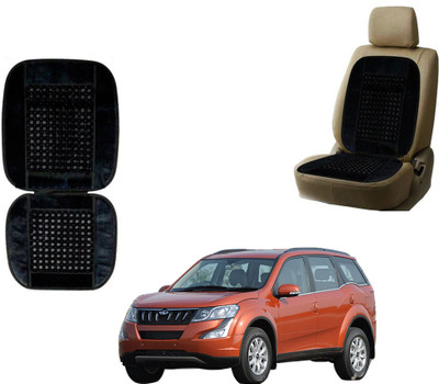 AUTO PEARL Polyester, Cotton Seating Pad For  Mahindra 500(Front Seats Black)