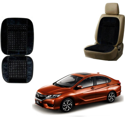 AUTO PEARL Polyester, Cotton Seating Pad For  Honda City(Front Seats Black)