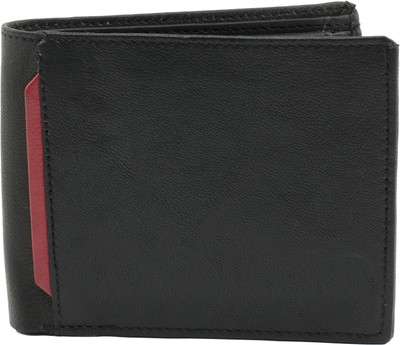 

Winsome Deal Men Black Genuine Leather Wallet(1 Card Slot)