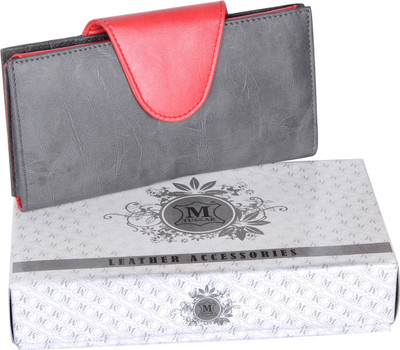 

Mtuggar Girls Red Artificial Leather Wallet(7 Card Slots), Grey