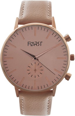 Forst 2201 Forst Rose Gold-Toned Leather Strap Analogue Watch for Women Analog Watch  - For Women   Watches  (Forst)