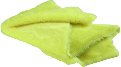 

Vardhman Fur Cloth Fluorescent yellow , Size 38 " x 34" , 2 Cms Hair Length used in dresses, decorations,art & craft, photo & selfie props