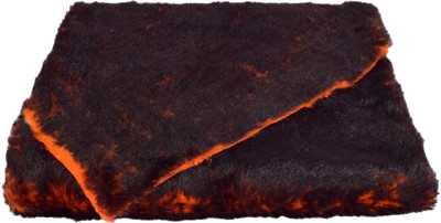 

Vardhman Fur Cloth color double shaded orange black, Size 38 " x 34" , 2 Cms soft Hair Length Used For Dresses, Soft Toys Making, Jackets Etc