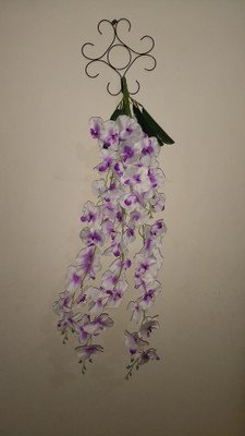 

Roopray White, Purple Orchids Artificial Flower with Pot(36 inch, Pack of 1)