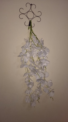

Roopray White, Purple Orchids Artificial Flower with Pot(36 inch, Pack of 1)