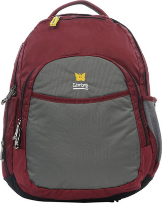 

Liviya SB-1120 23 L Backpack(Grey, Red)